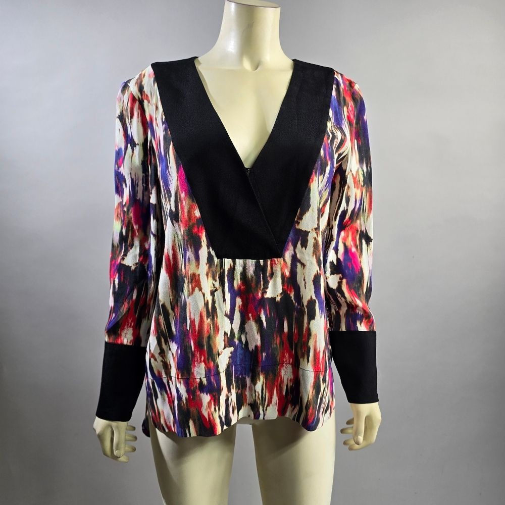 French Connection Multicolor Abstract Blouse - image 1